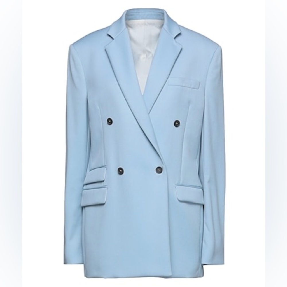 Stella McCartney Blue 100% Wool Blazer Like New (Worn 1x), Size 8 US
